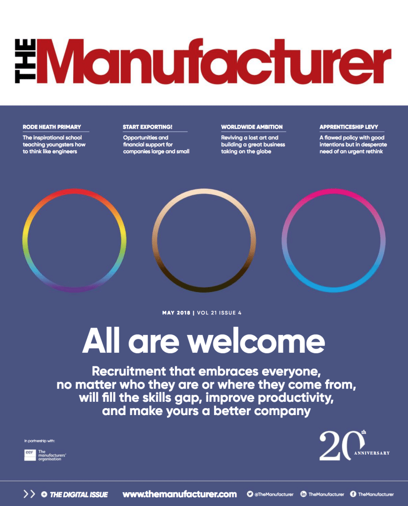 The Manufacturer Magazine May 2018 Cover